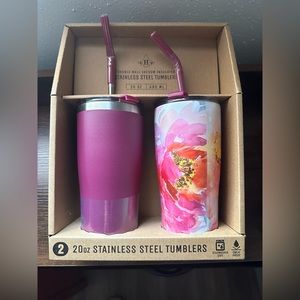 Stainless steel tumblers brand new